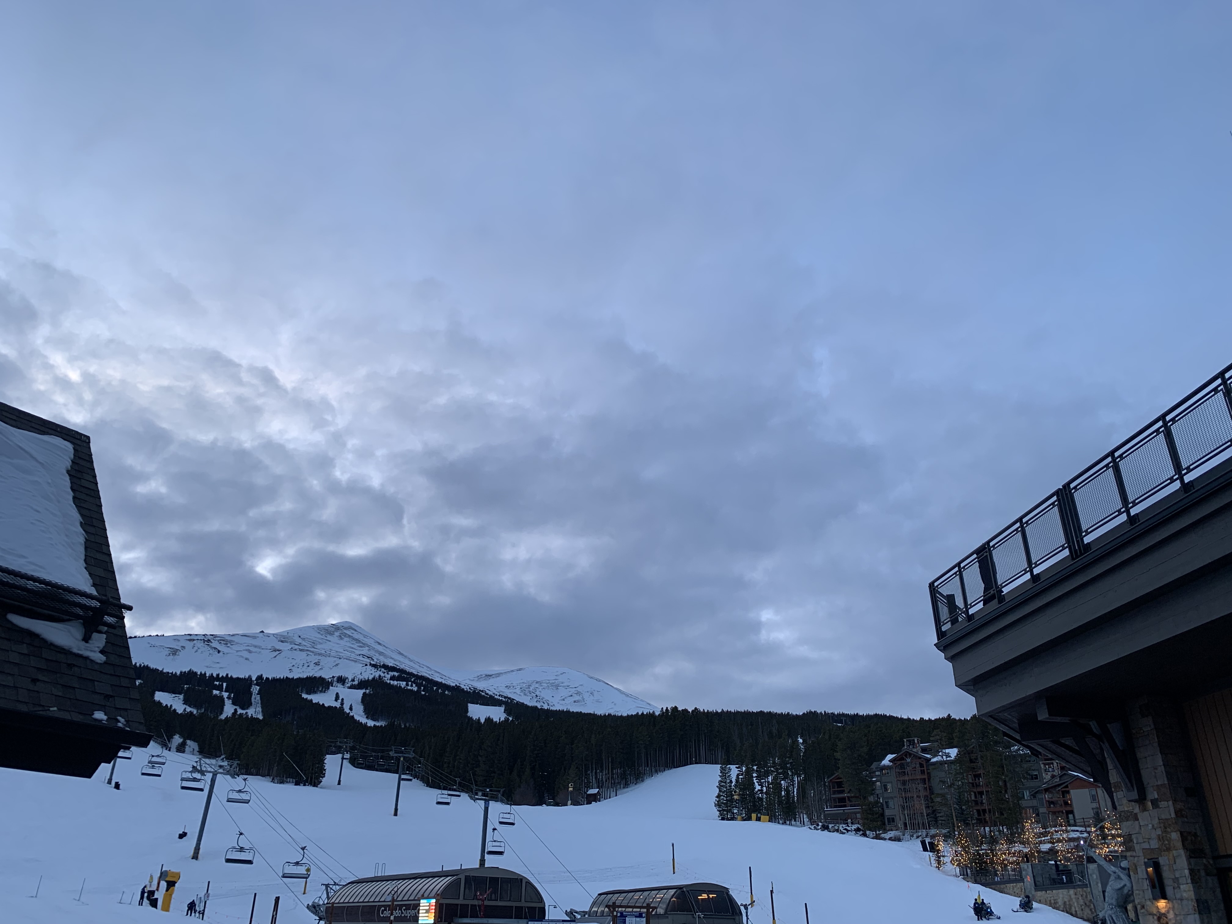 A beautiful view of Breckenridge I took my first time skiing